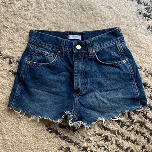 Blue denim shorts size 27 forever 21